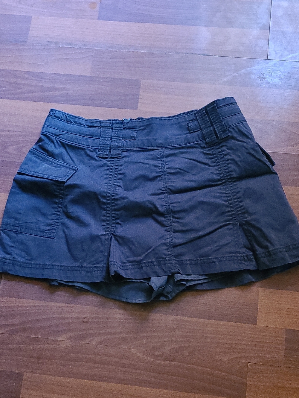 Hollister Dark Gray Utility Skort Shorts